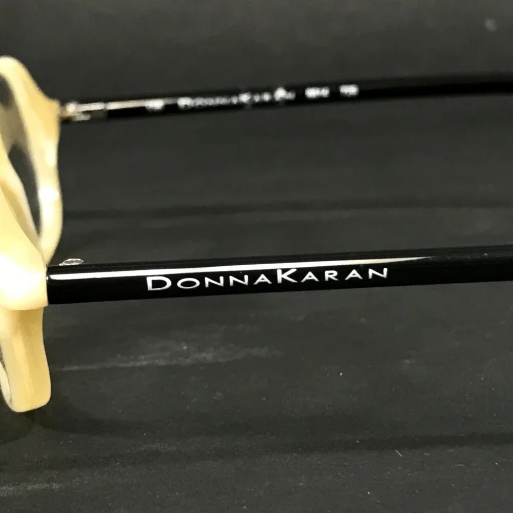 Donna Karan 8814 729 Eyeglasses Frames Ivory Black Rectangular 42-20-135